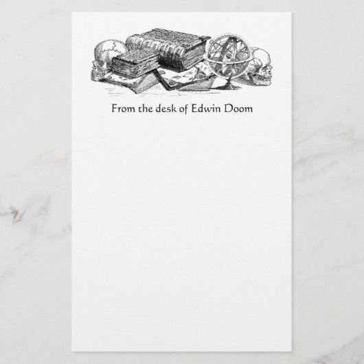 知識死文房具 便箋 (正面)