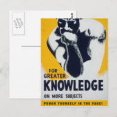 知識素晴らし: ポストカード (正面/裏面)