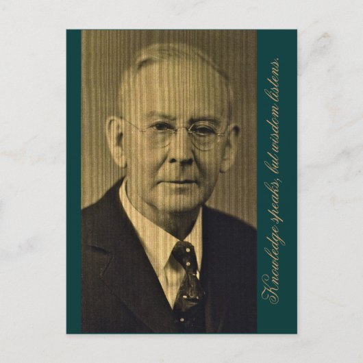 知識話だが知恵聞だ。 ポストカード (正面)