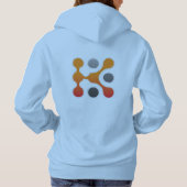 知識豊富な女性のアメリカンアパレルZip-Upフード付きスウェットシャツ パーカ (裏面)