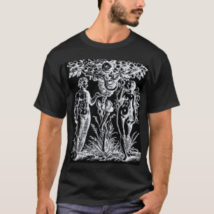 知識2のTシャツのアダムおよびイブおよび木 Tシャツ
