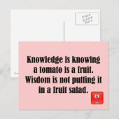 知識 ポストカード (正面/裏面)