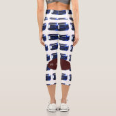 矩形サファイアブルー カプリレギンス (裏面)