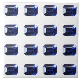 矩形サファイアブルー タイル