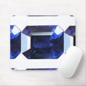 矩形サファイアブルー マウスパッド (マウス)