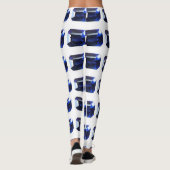 矩形サファイアブルー レギンス (裏面)