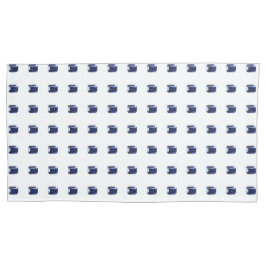 矩形サファイアブルー 枕カバー