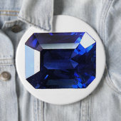 矩形サファイアブルー 缶バッジ (インサイチュ)