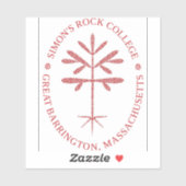 矩形ビニールレッドシールデカール シール (シート)