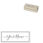 矩形フレーム内の手書き署名 ラバースタンプ (押印)