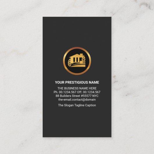 矩形フレーム建築手書きツール 名刺 (裏面)