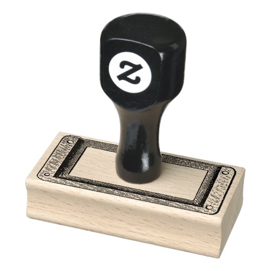 矩形メタルフレームアドレスまたは文字のパーソナライズ ラバースタンプ (スタンプ)