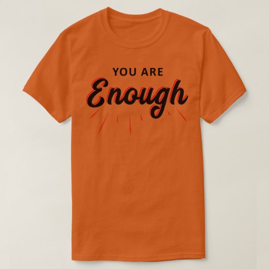 短いやる気を起こさせる引用文で十分 Tシャツ (デザイン正面)