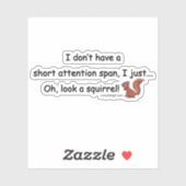 短いアテンションスパンリスの輪郭カット シール (シート)