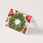 短いクリスマスの挨拶、願い、かわいいメッセージ (裏面)