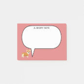 短いコルギ ポストイット (正面)