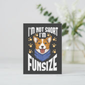 短いコーギー犬のユーモア ウィットユアペット名言 ポストカード