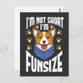 短いコーギー犬のユーモア ウィットユアペット名言 ポストカード