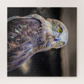 短いトー絵を描ドのデジタル的に強化された油イメージ ジグソーパズル (横)