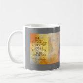 短いフリードリヒにライフ引用文マグ コーヒーマグカップ (左)