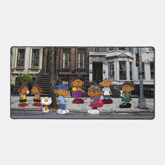 短いベッド |お子様 デスクマット (正面)