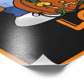 短いベッド |パンプキンラブポスター フォトプリント            (角)