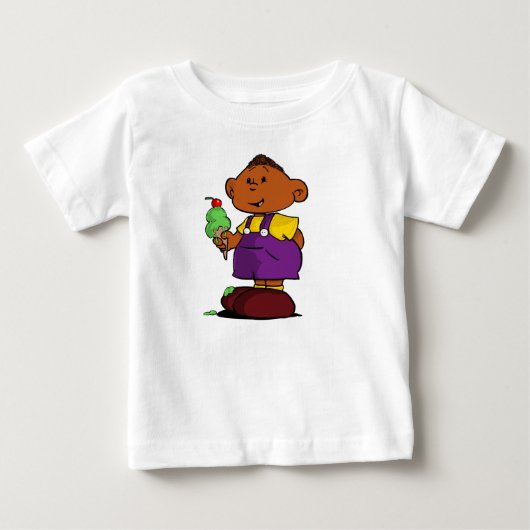 短いベッド ベビーTシャツ (正面)