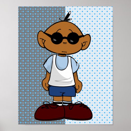 短いベッド ポスター (正面)