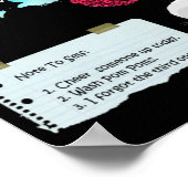 短いベッド ポスター (角)