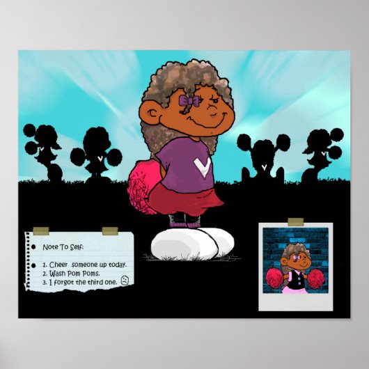 短いベッド ポスター (正面)