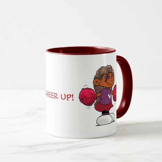 短いベッド マグカップ (正面右)