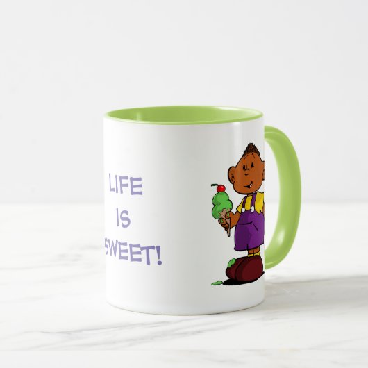 短いベッド マグカップ (正面右)