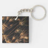 短いユニークバースト野生の草 キーホルダー (裏面)