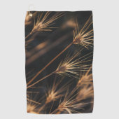 短いユニークバースト野生の草 ゴルフタオル (正面)