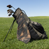 短いユニークバースト野生の草 ゴルフタオル (グリーン)