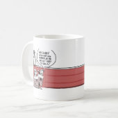 短いラップアラウンドのマグ コーヒーマグカップ (正面左)