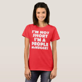 短い人々のナゲットのおもしろTシャツ Tシャツ (正面フル)