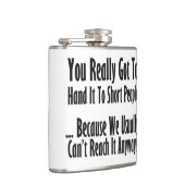 短い人々の引用文 フラスク (右)