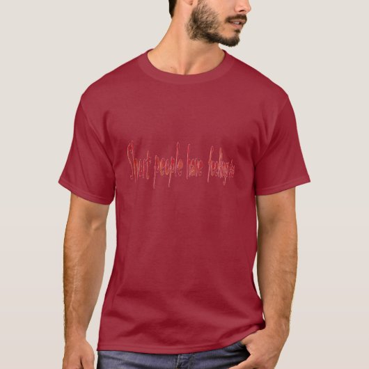短い人々-暗闇 Tシャツ (正面)