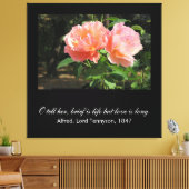 短い人生だが愛は長い（アルフレッド・テニーソン） キャンバスプリント (インサイチュ (リビング))