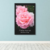 短い人生だが愛は長い(テニーソン引用文) キャンバスプリント (インサイチュ (ウッドフロア))