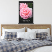 短い人生だが愛は長い(テニーソン引用文) キャンバスプリント (インサイチュ (寝室))