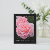 短い人生だが愛は長い(テニーソン引用文) ポストカード (スタンド正面)