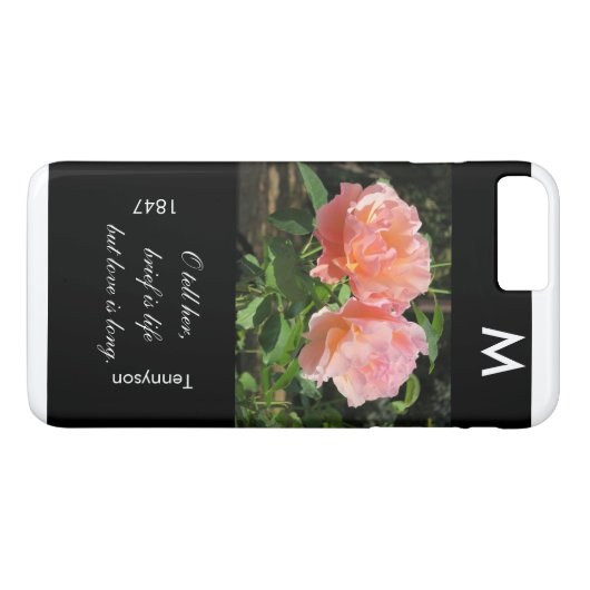 短い人生だが愛は長い(テニーソン引用文) Case-Mate iPhoneケース (裏面(横))