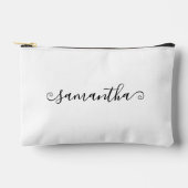 短い巻き毛の署名名 アクセサリーポーチ (正面)