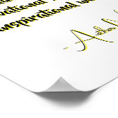 短い引用文の作成 – カスタム独自の引用文 ポスター (角)