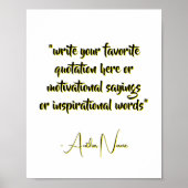 短い引用文の作成 – カスタム独自の引用文 ポスター (正面)