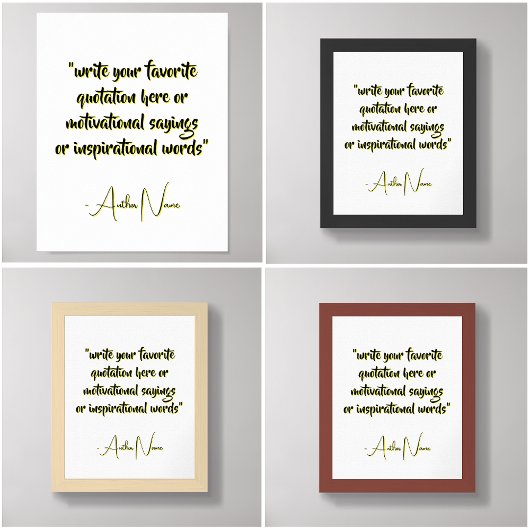 短い引用文の作成 – カスタム独自の引用文 ポスター