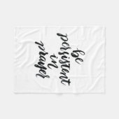 短い引用文: 祈りの言葉で耐久性があって下さいあって下さい フリースブランケット (正面(横))