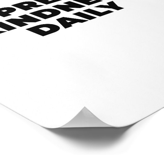 短い感動的引用文、毎日やる気を起こさせる ポスター (角)